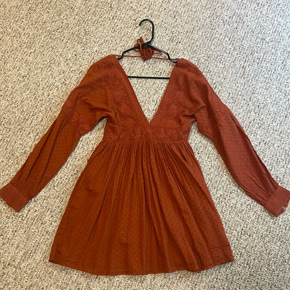 Free People size XS open back dress